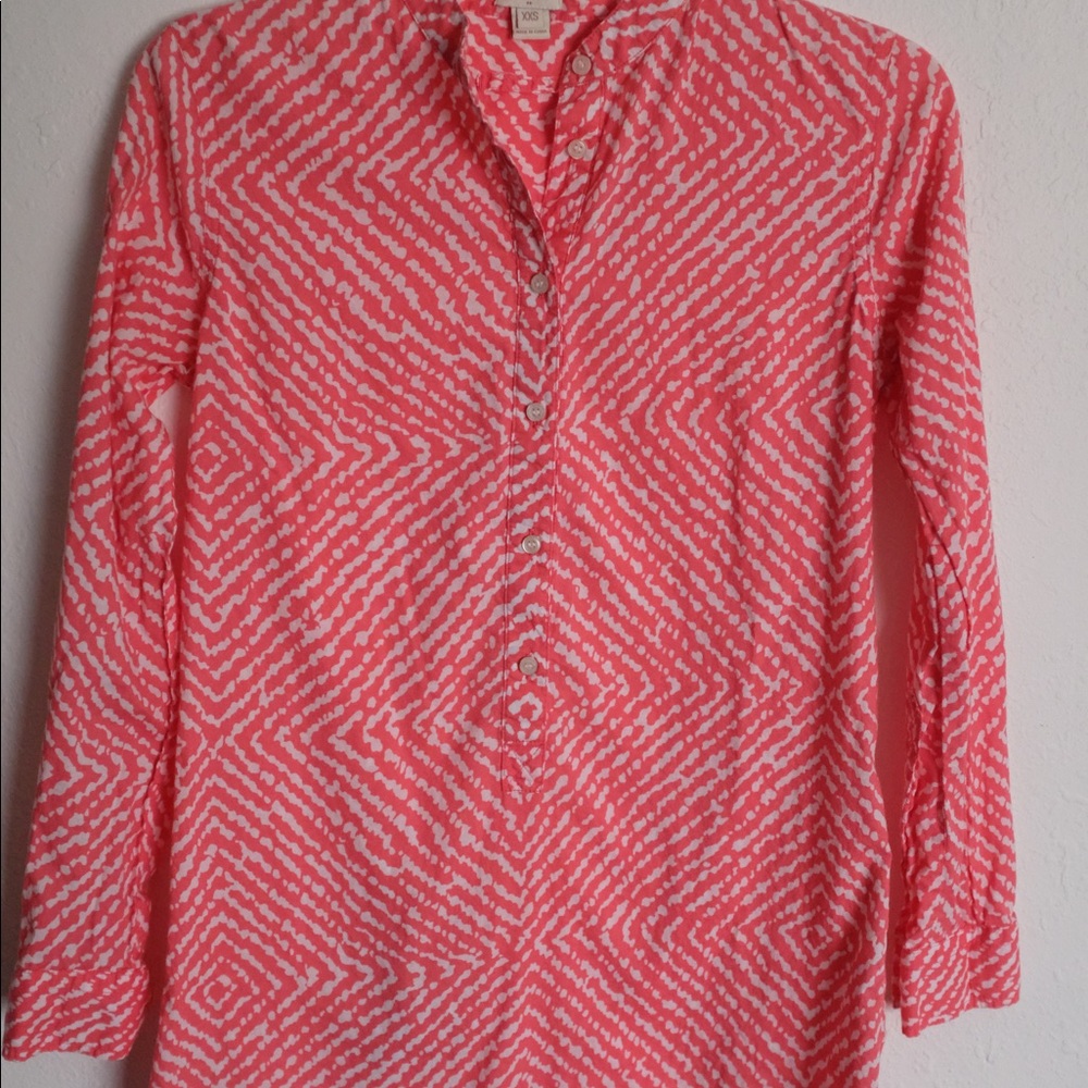 Jcrew long-sleeve tunic top XXS